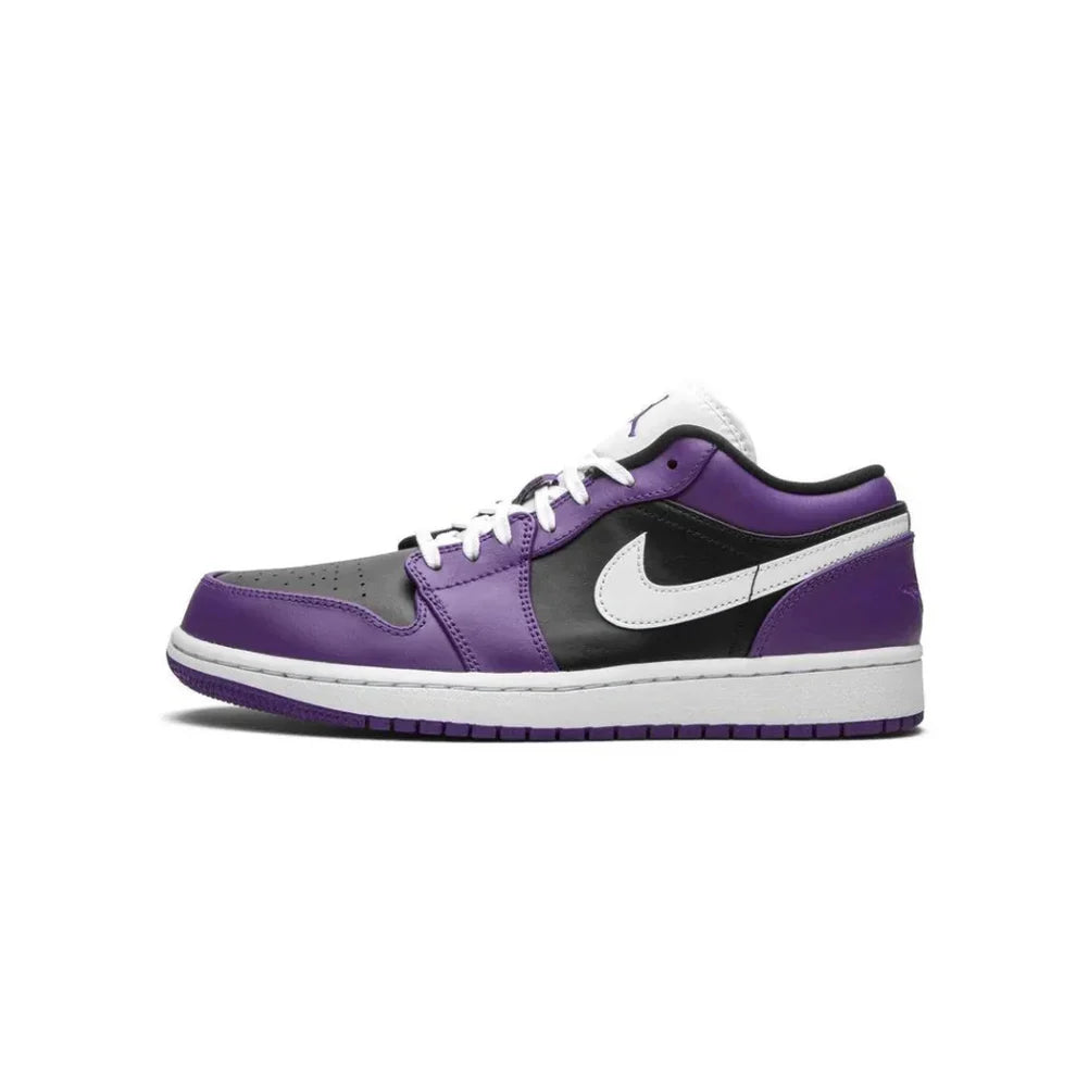 JORDAN 1 LOW COURT PURPLE BLACK