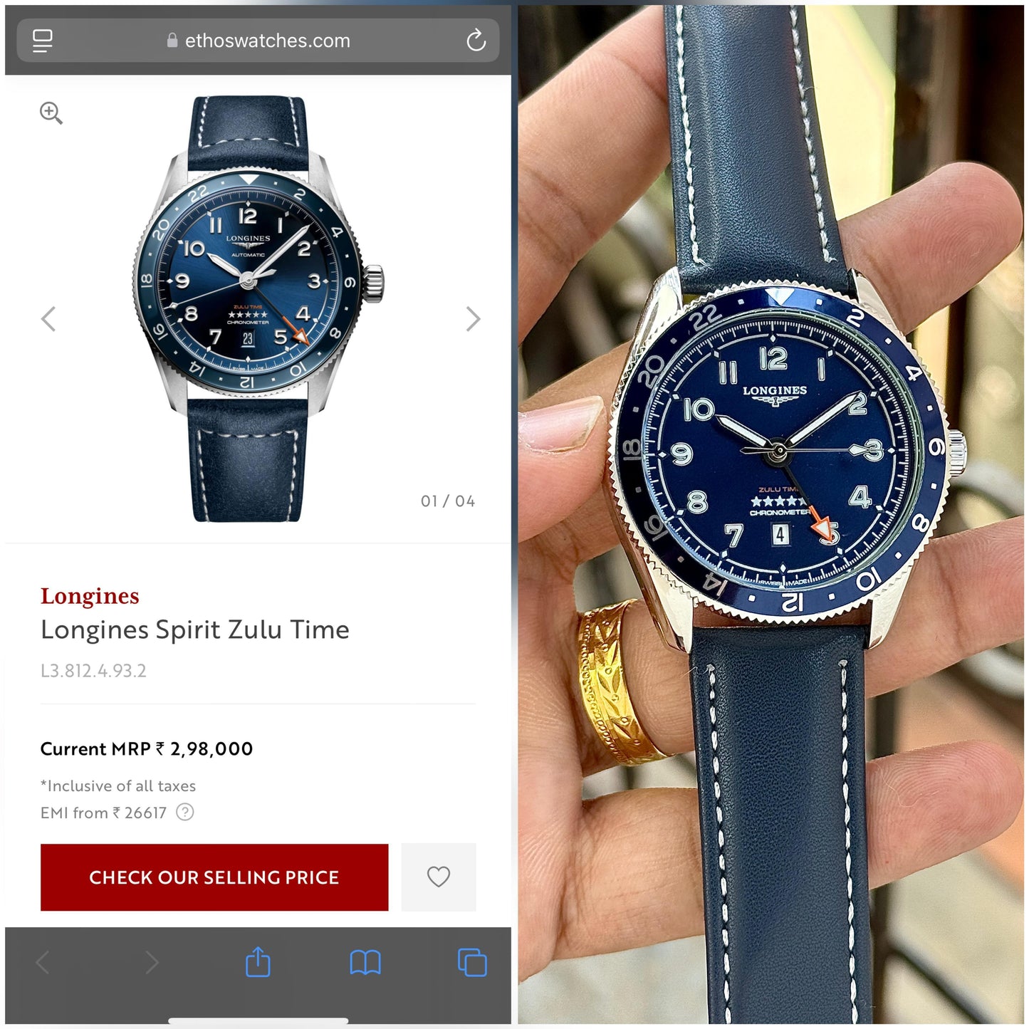 Longines Spirit Time Zulu