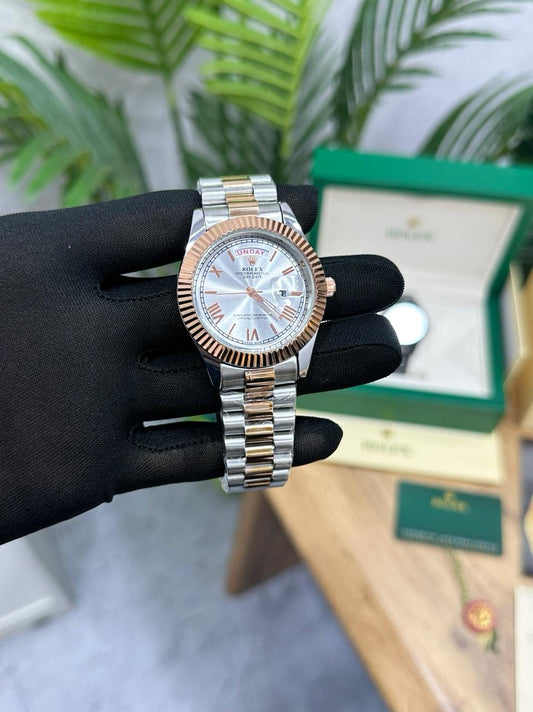 ROLEX DAY DATE tt white dial