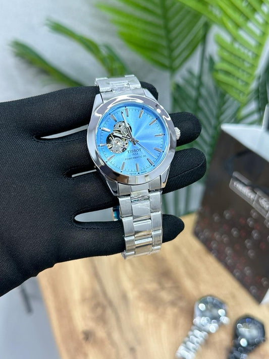 TISSOT POWERMATIC Silver blue