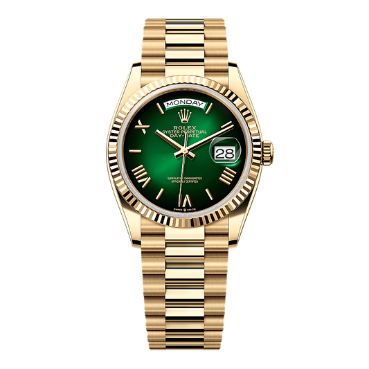 Rolex Day-Date Gold Green Ombre(With og box)